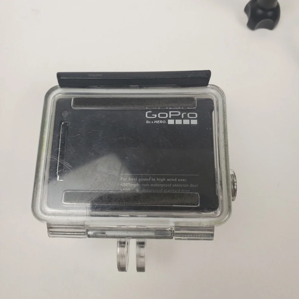 GoPro HERO4 Action Camera Battery Case Handle Tripod Tested Working